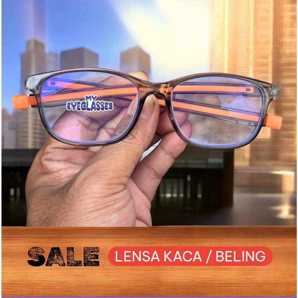 Kacamata baca lensa KACA pria dan wanita untuk mata rabun dekat ukuran plus +1.00 sampai +4.00 lensa