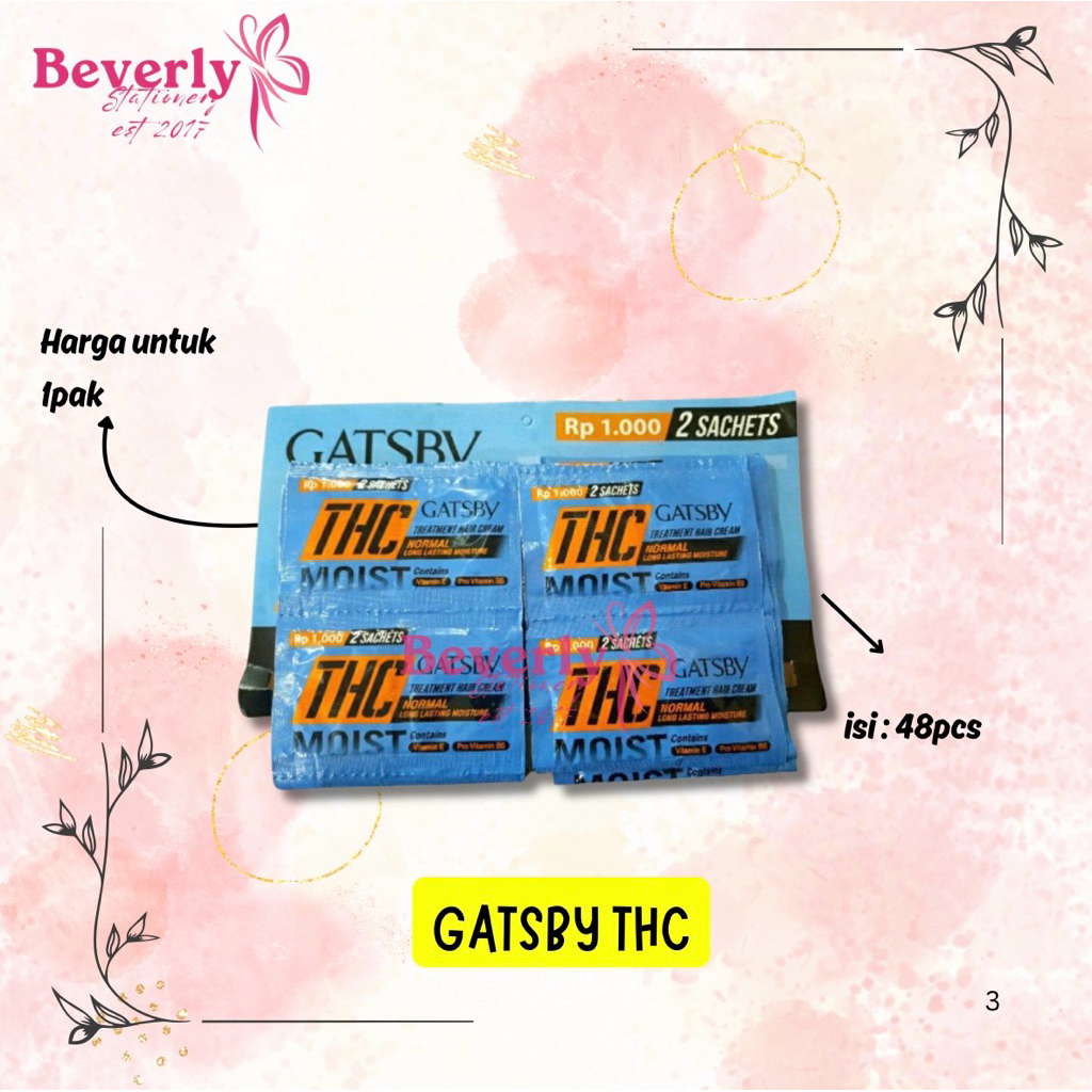 MINYAK RAMBUT GATSBY THC - PACK