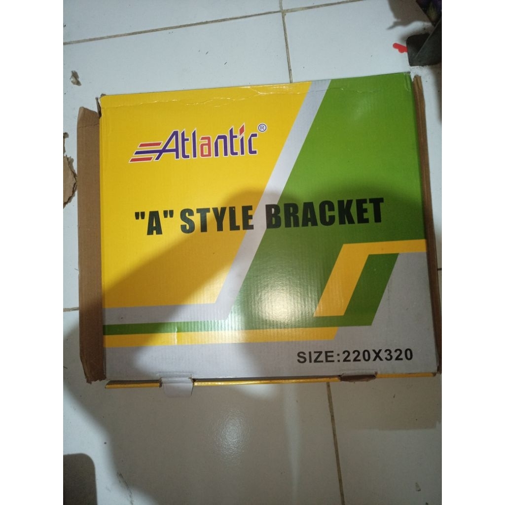 Siku Rak 22x32 CM Atlantic siku L rak bracket penyangga siku besi tebal kuat dinding minimalis serba