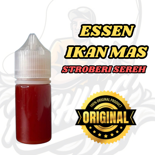 Essen Oplosan Ikan Mas Aroma Stroberi Sereh Asli Original, Essen Ikan Mas Paling Gacor Buat Mancing 