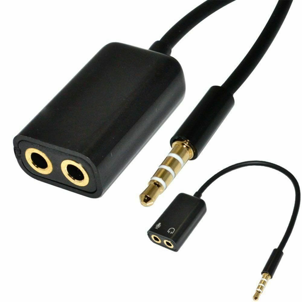 Audio Splitter 2in1 3.5mm Male To Dual Female Portable Double Aux 3.5 Mm Jack Output