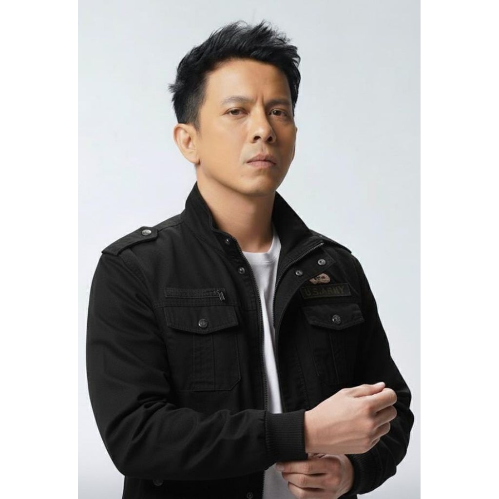 jaket us army hitam/jaket pria canvas/jaket casual premium/jaket bomber pilot