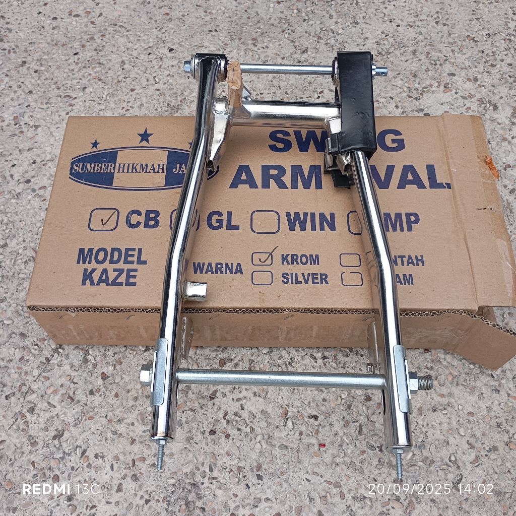Swing ARM Oval W175 PNP CB Crom fullset Tinggal Pasang Swing ARM oval merek Shj CB Crom