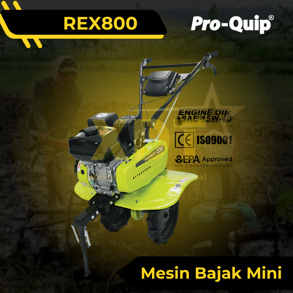 ProQuip REX800 Mesin Traktor Mini Cultivator Mesin Bajak Sawah 4 Tak Mini Tiller Cultivator PROQUIP 