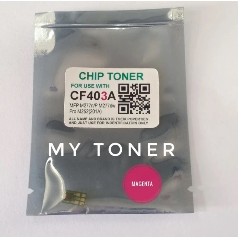 Chip Toner 201A Printer Laserjet Pro MFP M252 / M274 / M277 / M277n / M277dw CF403a Cf-403a Cf 403a 