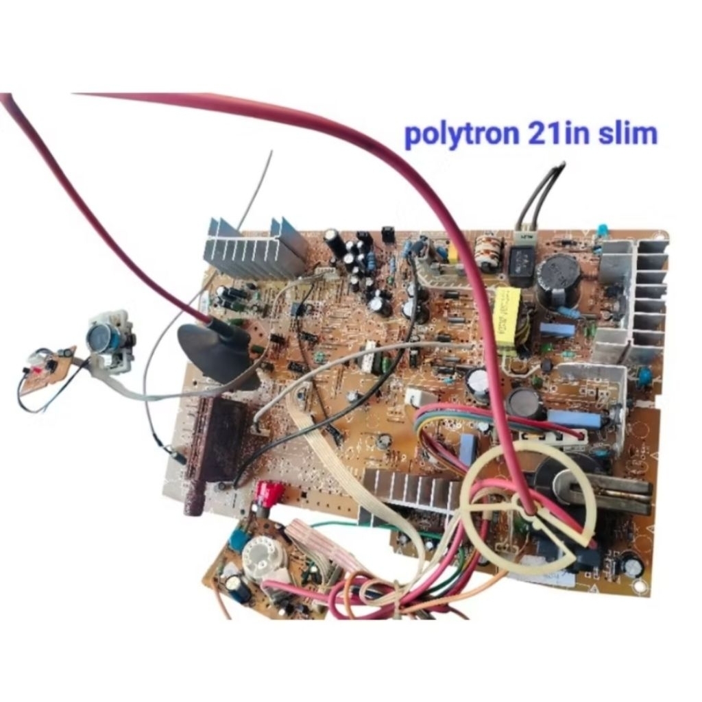 MESIN TV POLYTRON SLIM 21INC BLM LULUS TES