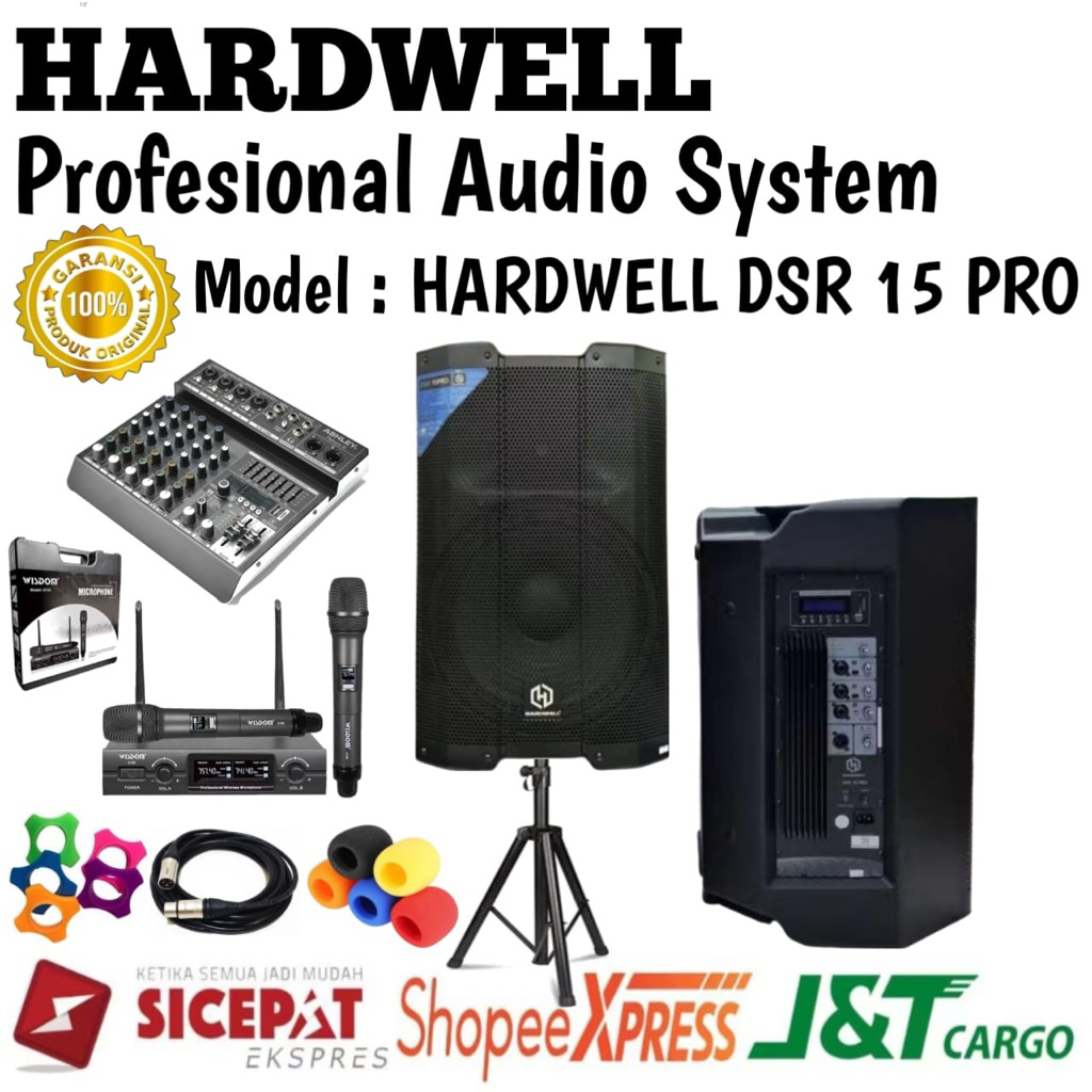 Speaker Aktif Hardwell Dsr 15 Pro Original Speaker Aktif Hardwell 15inch