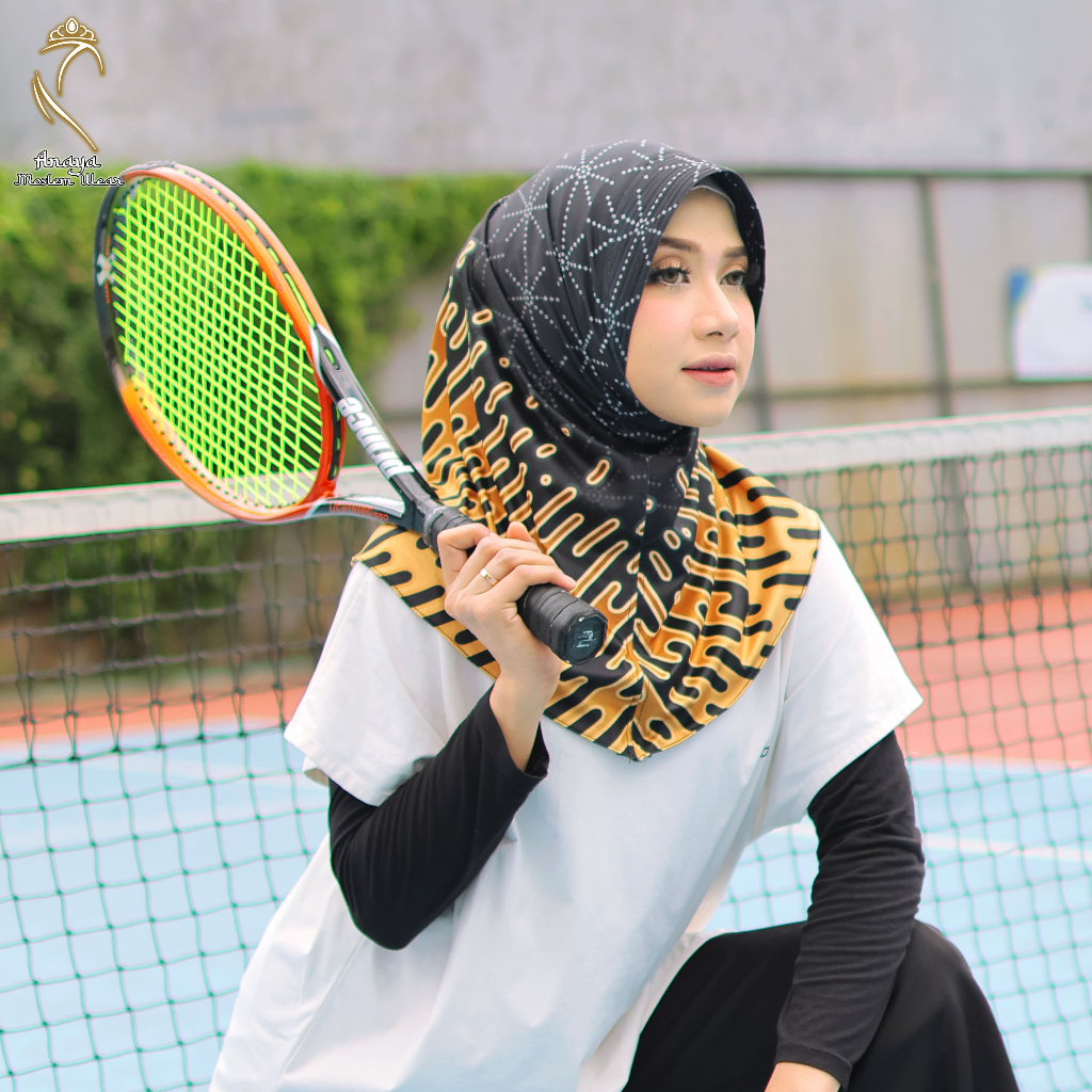 Bergo Instan Sport Motif  Jersey Premium