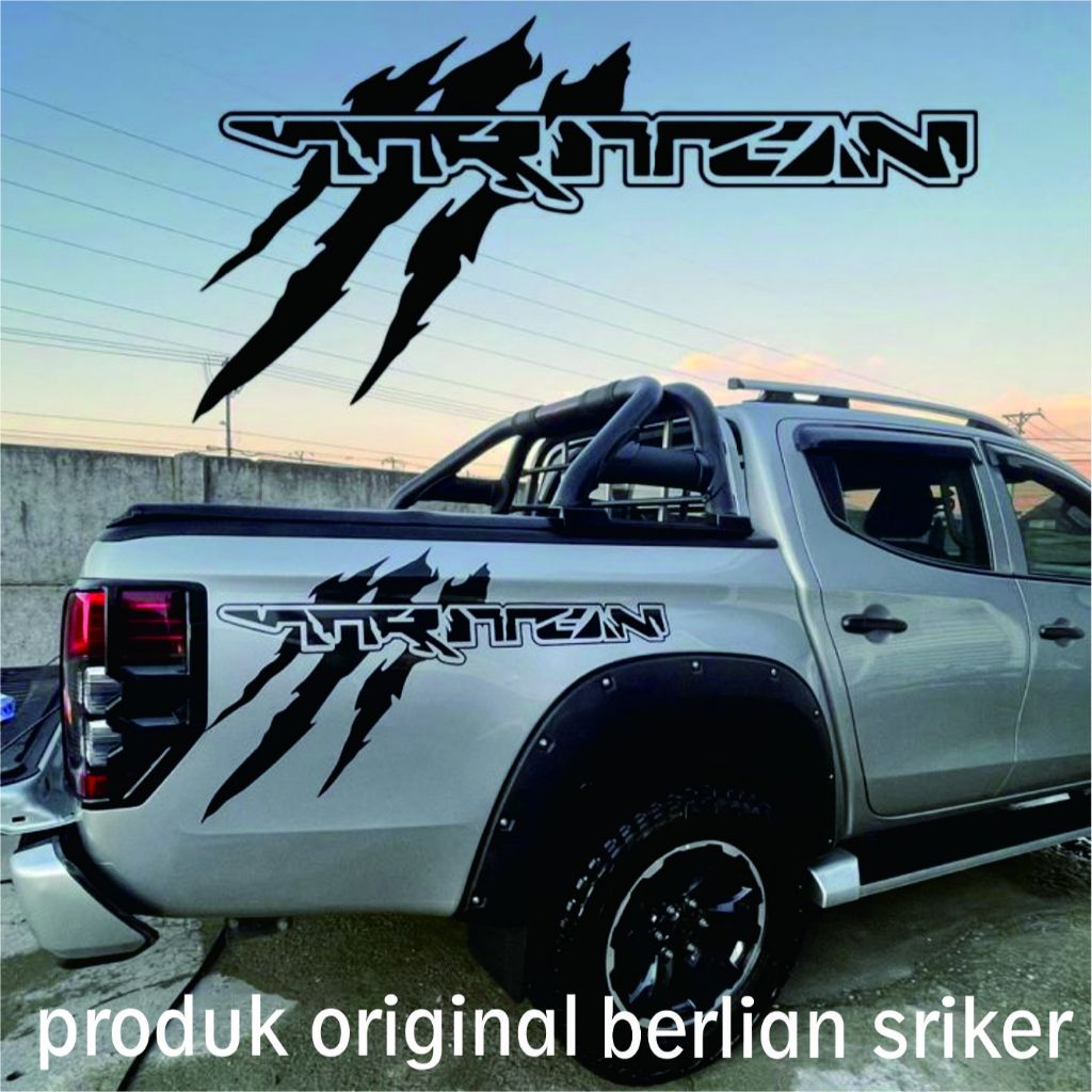 promo stiker mobil mitsubishi triton cutting stiker lis bodi samping belakang triton 4x4 keren elega