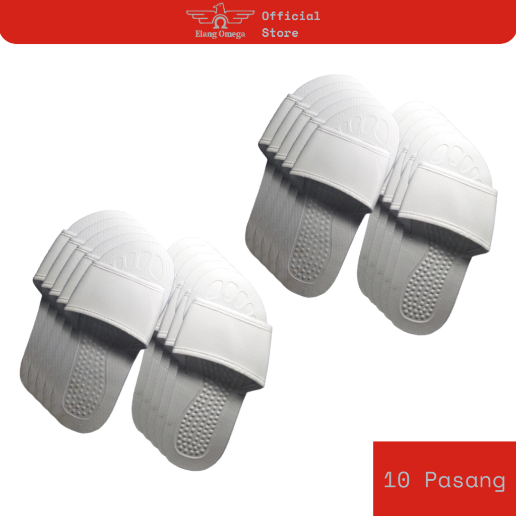 sandal hotel / sandal spon hotel ketebalan 6mm polos [10 Pcs ]