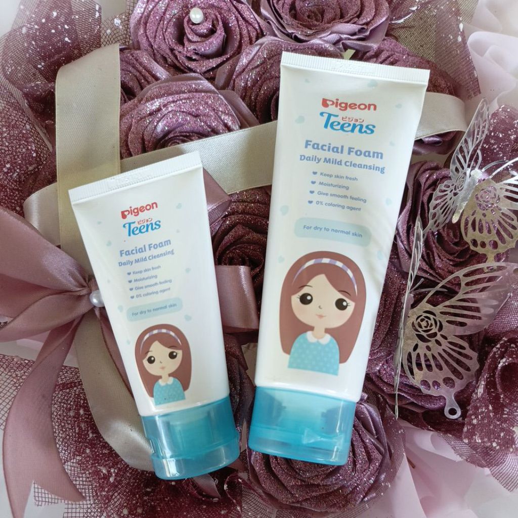 PIGEON FACIAL FOAM DAILY MILD CLEANSING SABUN WAJAH REMAJA UNTUK KULIT KERING MENGHIDRASI MELEMBABKA