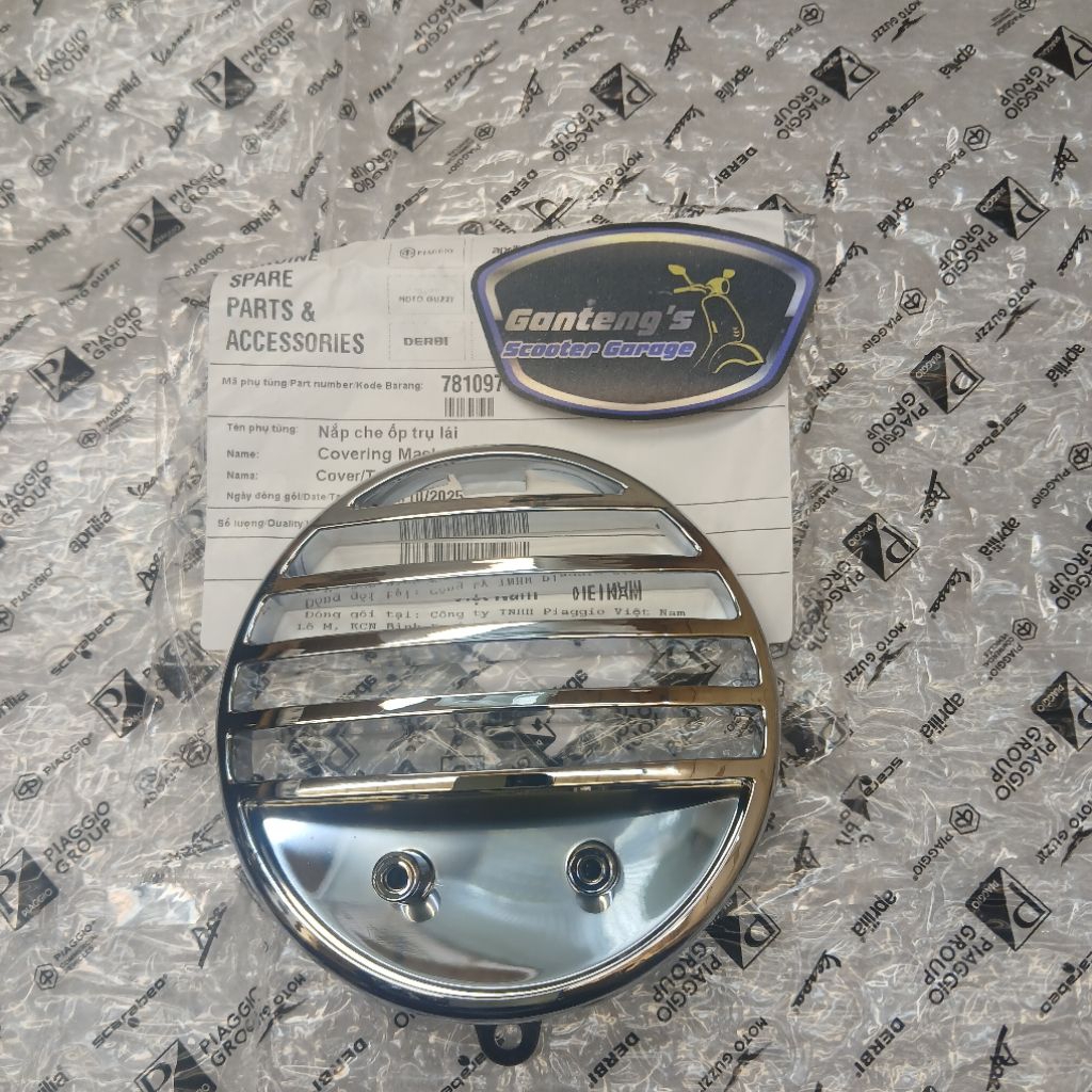 Gril Dasi Dudukan Plat Nomor - Horn Gril  Vespa LX 125 iGet 150 2V 3V Original