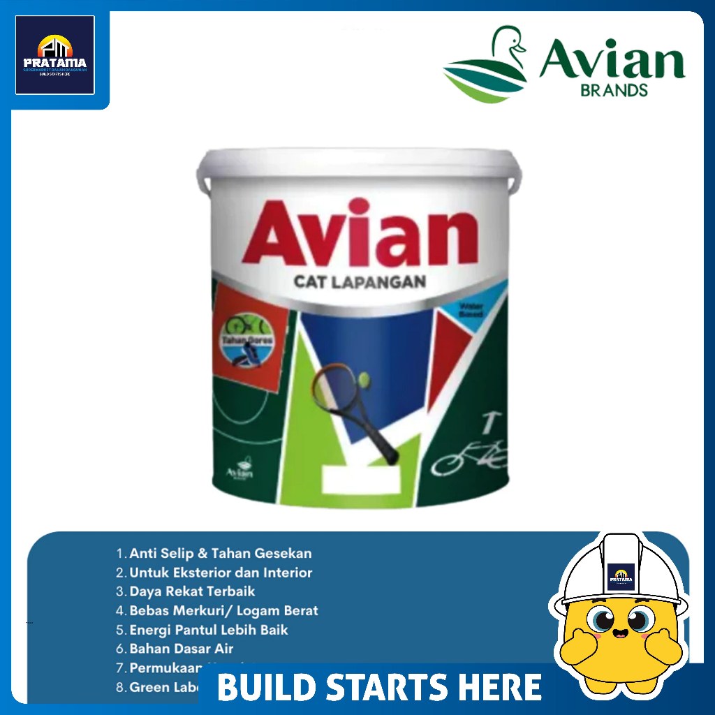 AVIAN - CAT LAPANGAN OLAHRAGA 5KG OUTDOOR BASE A