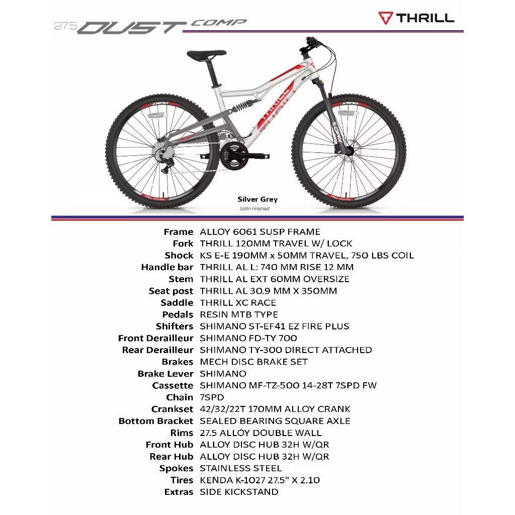 (BTM) Sepeda MTB 27.5 THRILL OUST COMP FULL SUSPENSION