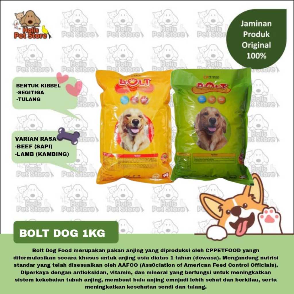 BOLT DOG 1KG - dry food dog