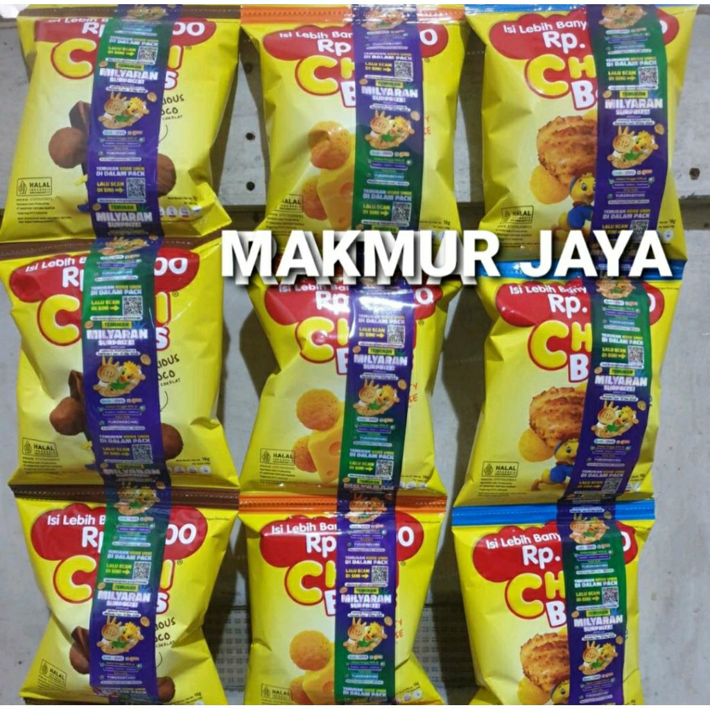 CHIKI BALLS KEJU / CHOCOLATE 15 Gram ( 1 Renteng isi 10 Sachet)