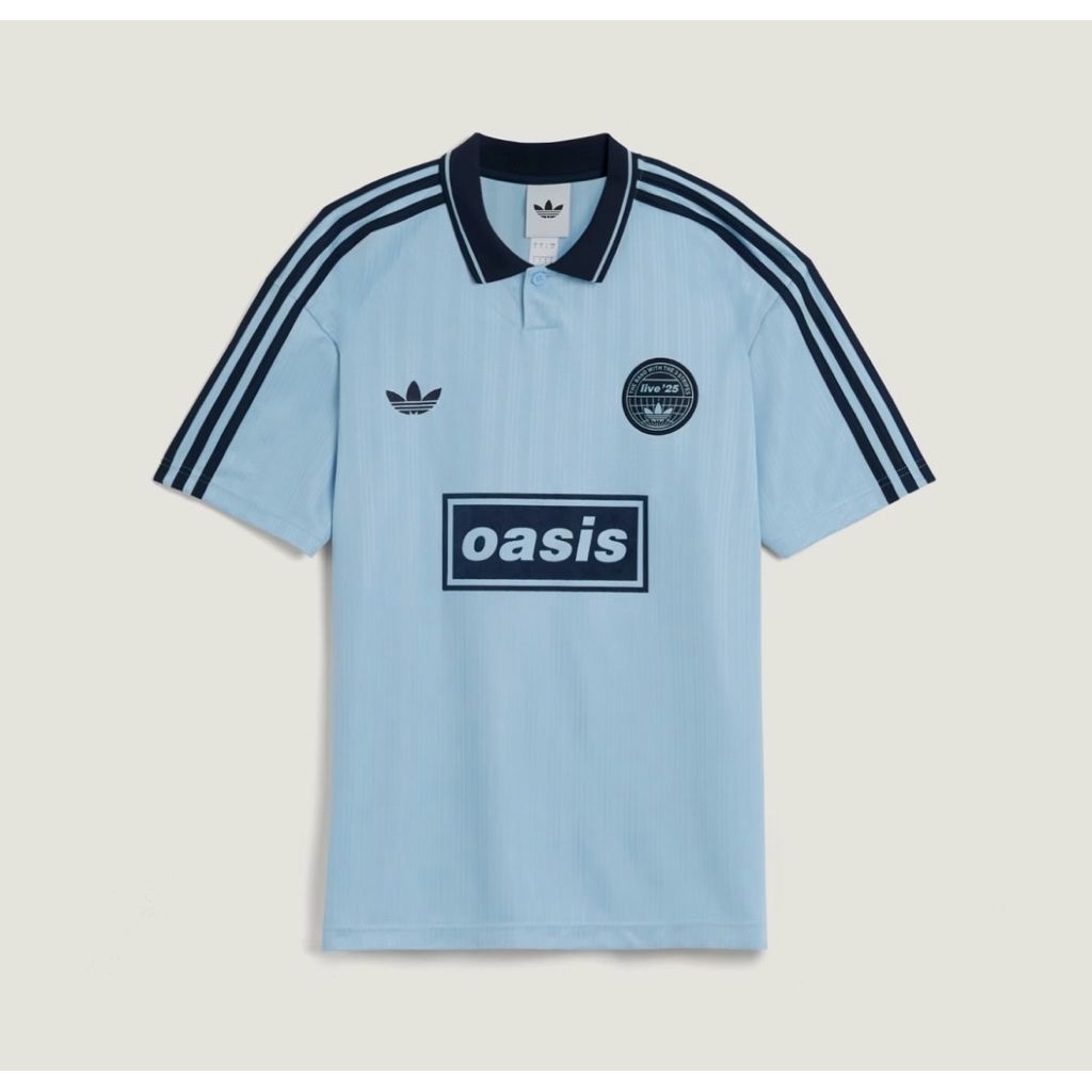 Adidas x Oasis tour jacquard jersey biru