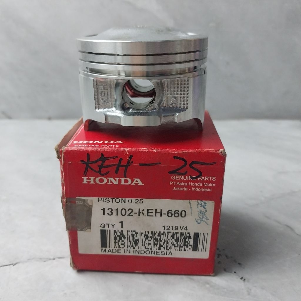 13102-KEH-660 : PISTON ATAU SEHER MEGAPRO LAMA, MEGAPRO PRIMUS UKURAN 25 (RING TIPIS) ORIGINAL