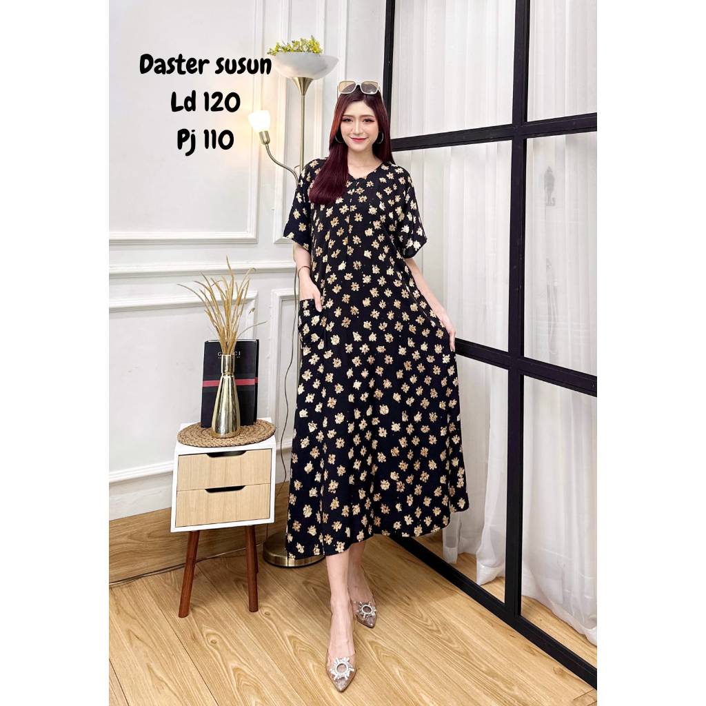 Daster susun batik premium