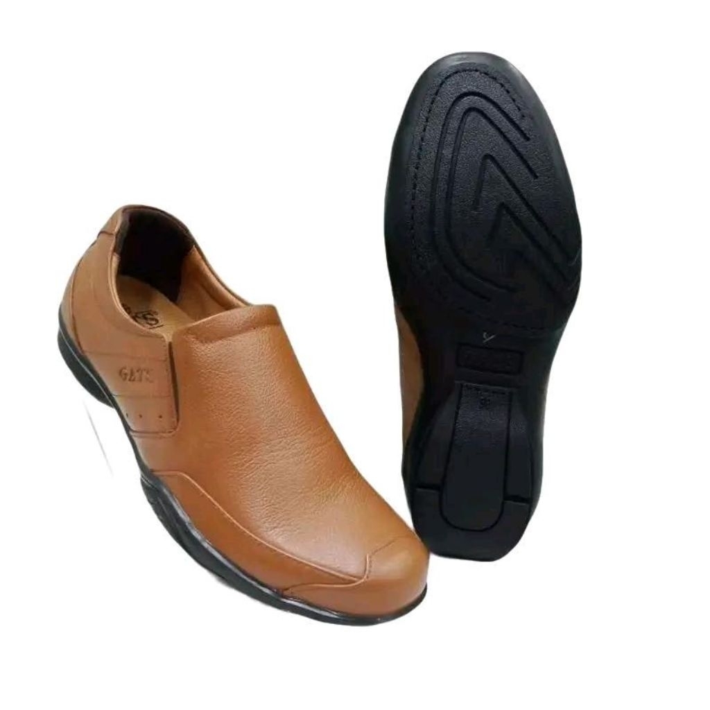 GATS GI 7218 TAN Sepatu Pantofel Pria Original Leather