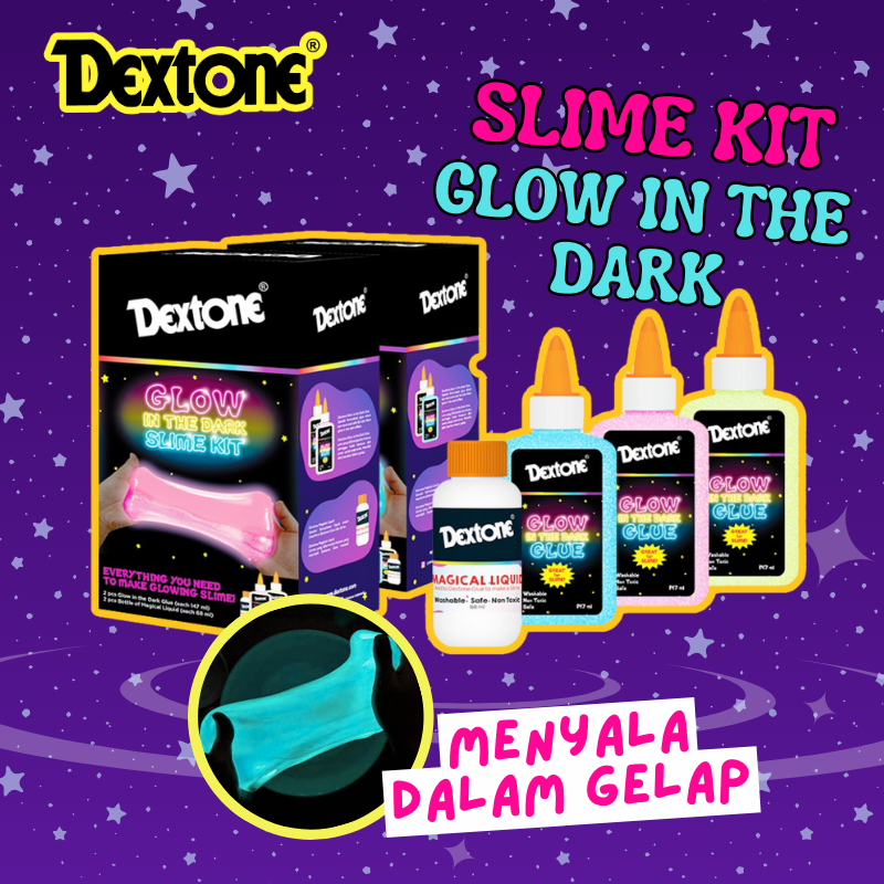 Dextone Slime Kit Glow In The Dark