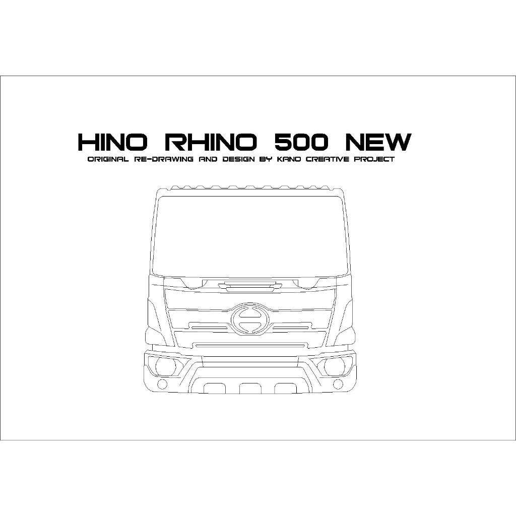 (READY - COD) POLA MINIATUR TRUCK HINO RHINO 500 NEW - GAMBAR DETAIL