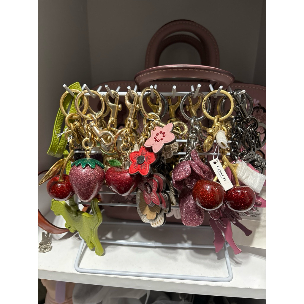 Coach cherry charm / pendant