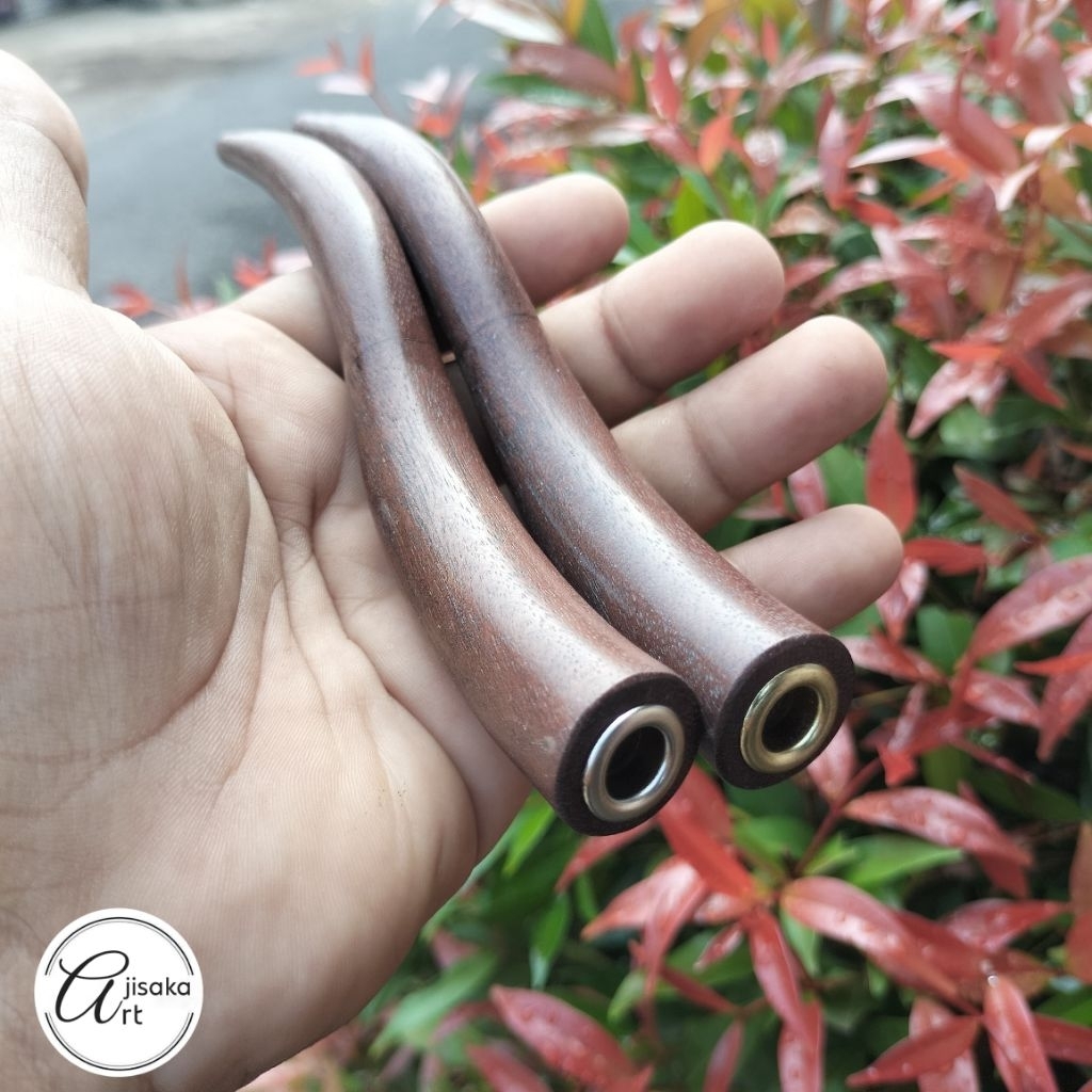 AJISAKA_ART | pipa once / once cangklong model lengkung kayu nagasari kayu nogosari