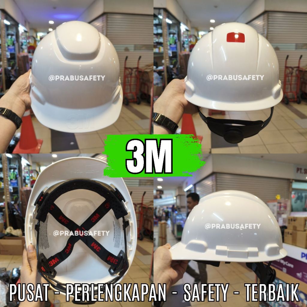 HELM SAFETY PROYEK 3M H700R WARNA PUTIH / HELM SAFETY 3M ORIGINAL / SAFETY HELMET KESELAMATAN KERJA