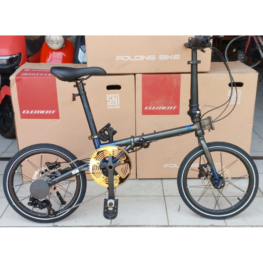 SEPEDA LIPAT / FOLDING BIKE 16 INCH ELEMENT TROY GRADIENT 10 SPEED