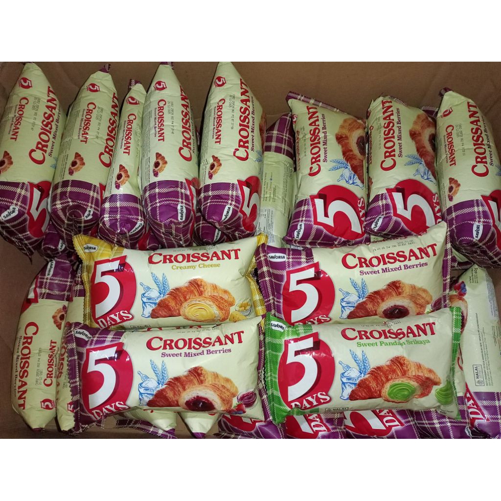 5DAYS CROISSANT SWEET MIX BERRIES 60GR
