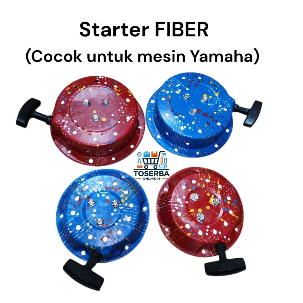 Starter fiber cocok untuk mesin Yamaha MZ125 MZ175 MZ200 MZ250 MZ300 MZ360