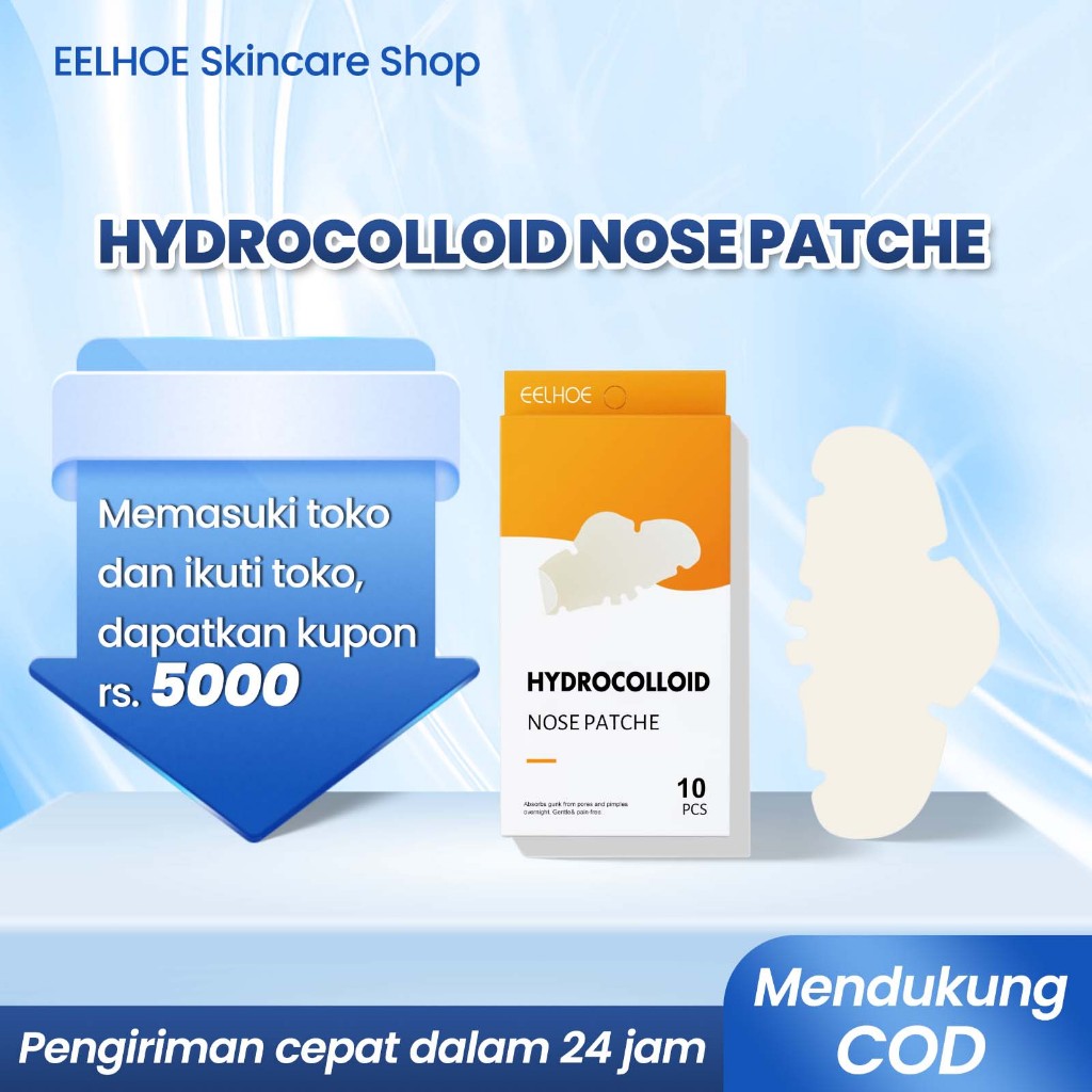 EELHOE masker komedo hidung 10pcs pengangkat komedo remover untuk komedo hidung