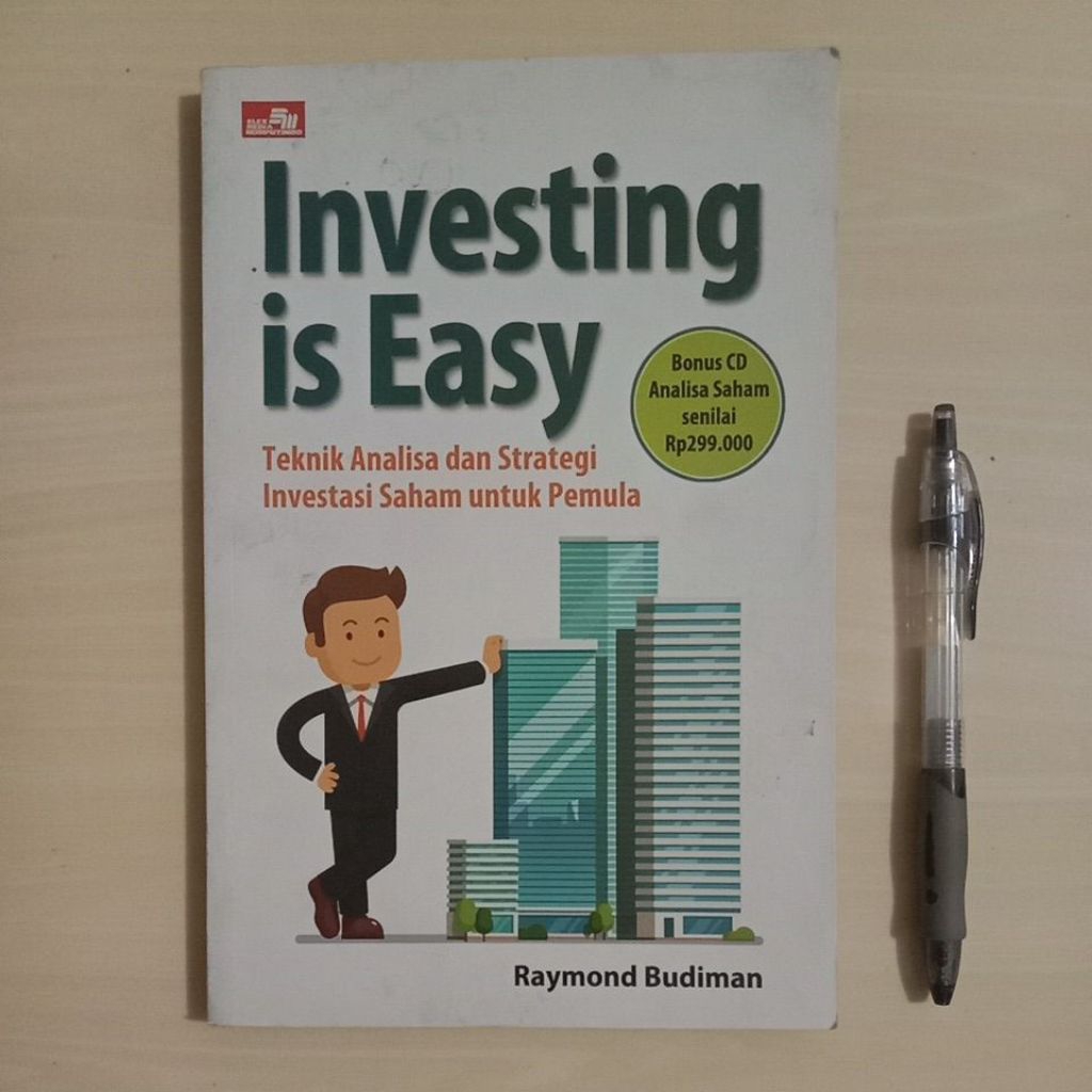 INVESTING IS EASY - TEKNIK ANALISA DAN STRATEGI INVESTASI SAHAM UNTUK PEMULA - Buku Bekas Murah Orig