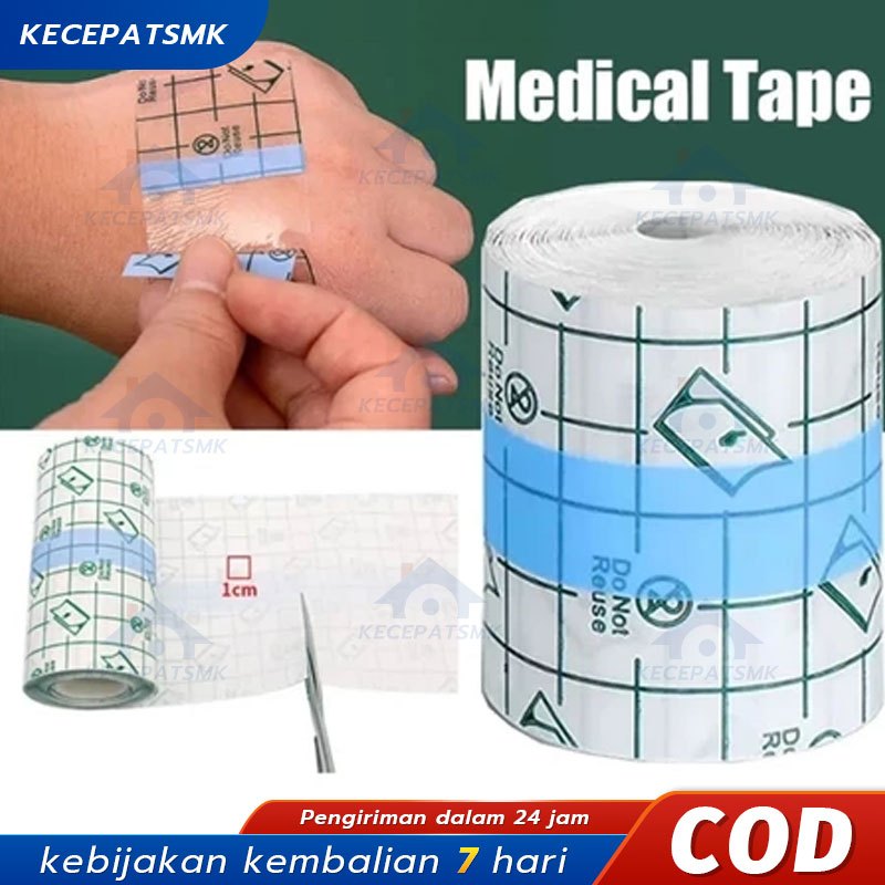 10M Tranparent Film Dressing Roll Pita Medis Anti Air Anti Luka Plester Tahan Air Luka Plester