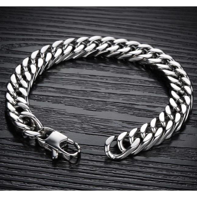 Gelang tangan pria / Gelang besi baja pria anti karat / Gelang cowok