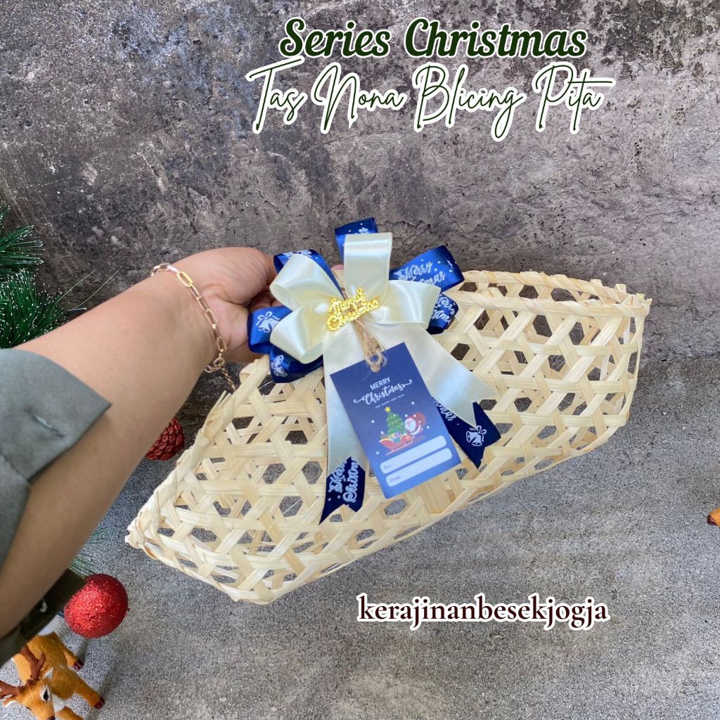 SERIES CHRISTMAS | TAS NONA HIAS PITA MANIS FREE KARTU UCAPAN | keranjang hampers keranjang makanan 