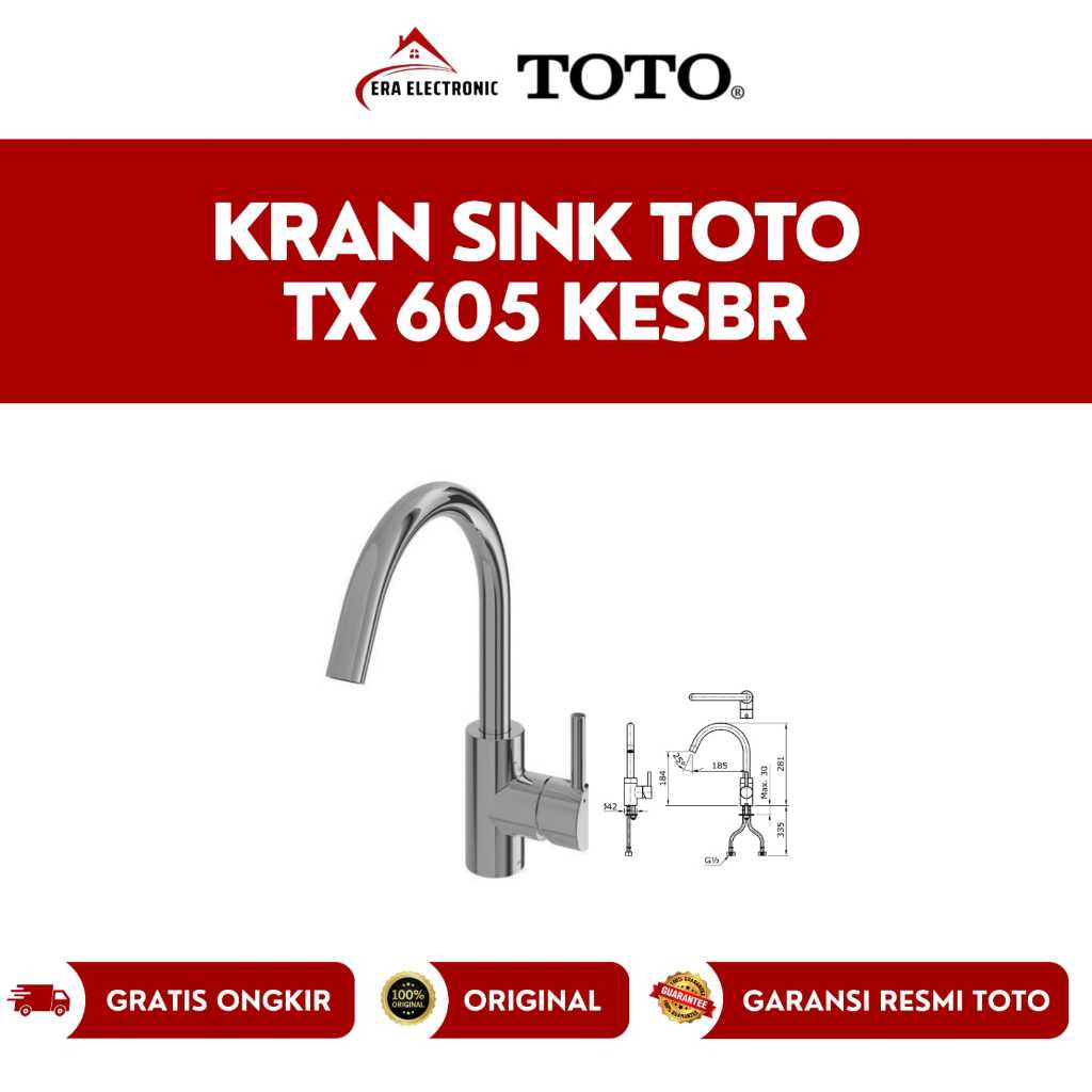 Toto Kran TX 605 KESBR / Panas Dingin