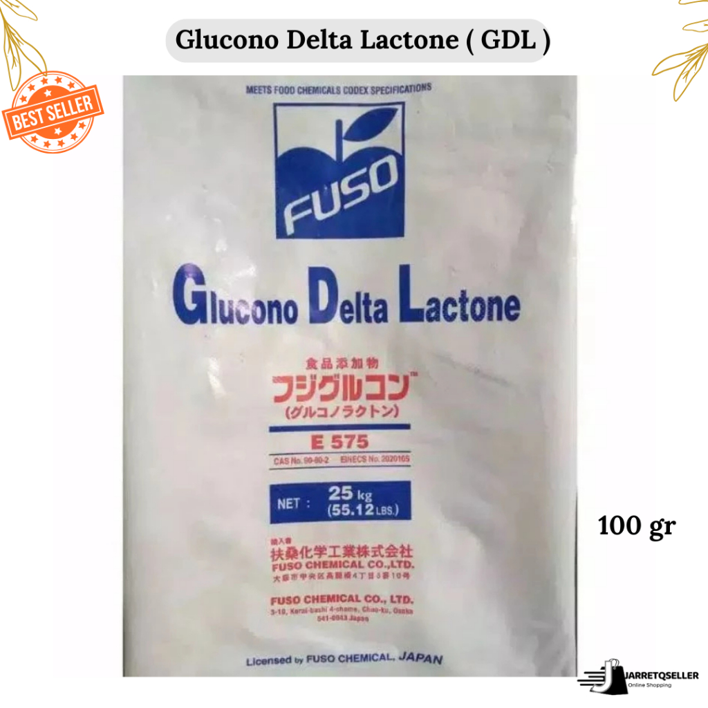 New Pengental Tahu Glucono Delta Lactone ( GDL ) Kemasan 100gr | GDL Fuso Japan Food Grade Fuso Kemb