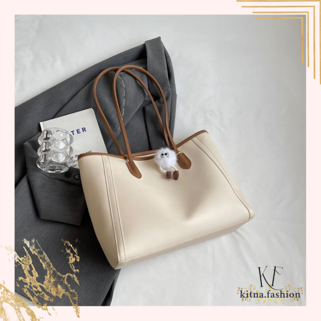- KF - Tas Kerja Wanita Elegan – Tote Bag Besar Trendy