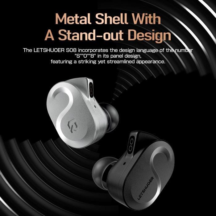 LETSHUOER S08 / S-08 / S 08 13mm Planar Magnetic Driver HiFi In Ear Monitor IEM Earphone with