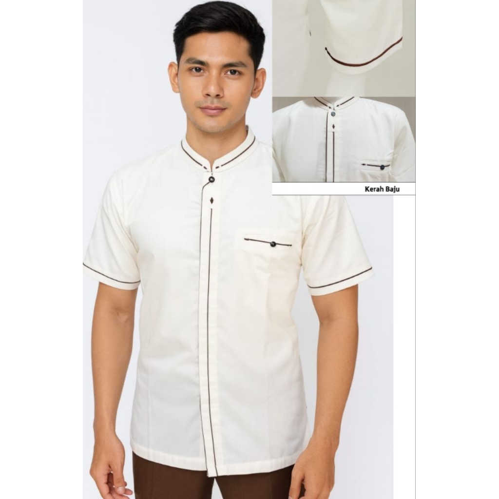 Baju Koko AL - AMIN Lengan Pendek