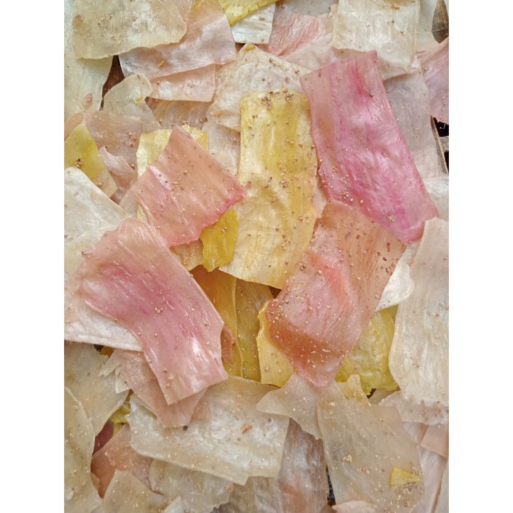 1 kg kerupuk melarat mentah khas Cirebon sudah ada bumbunya