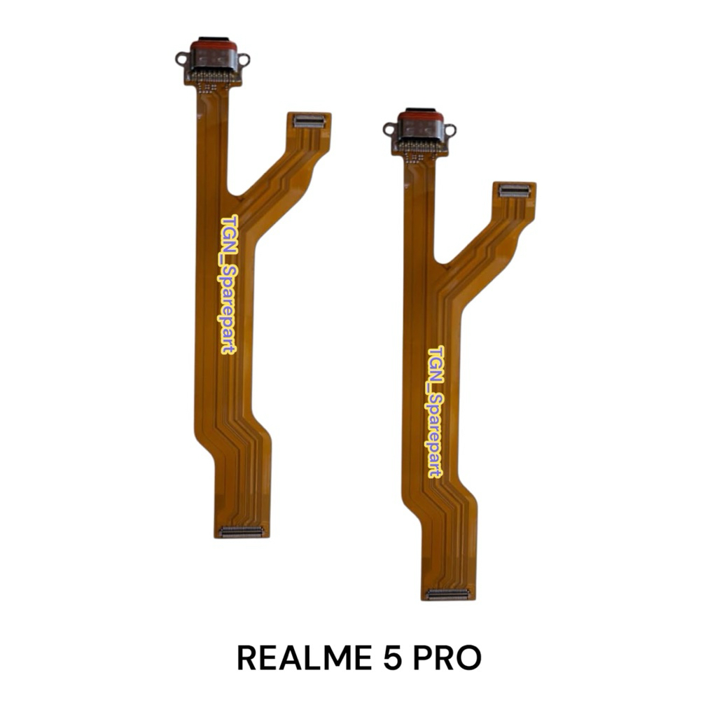 FLEXIBEL CHARGER REALME 5 PRO PLUS KONEKTOR CHARGER ORI