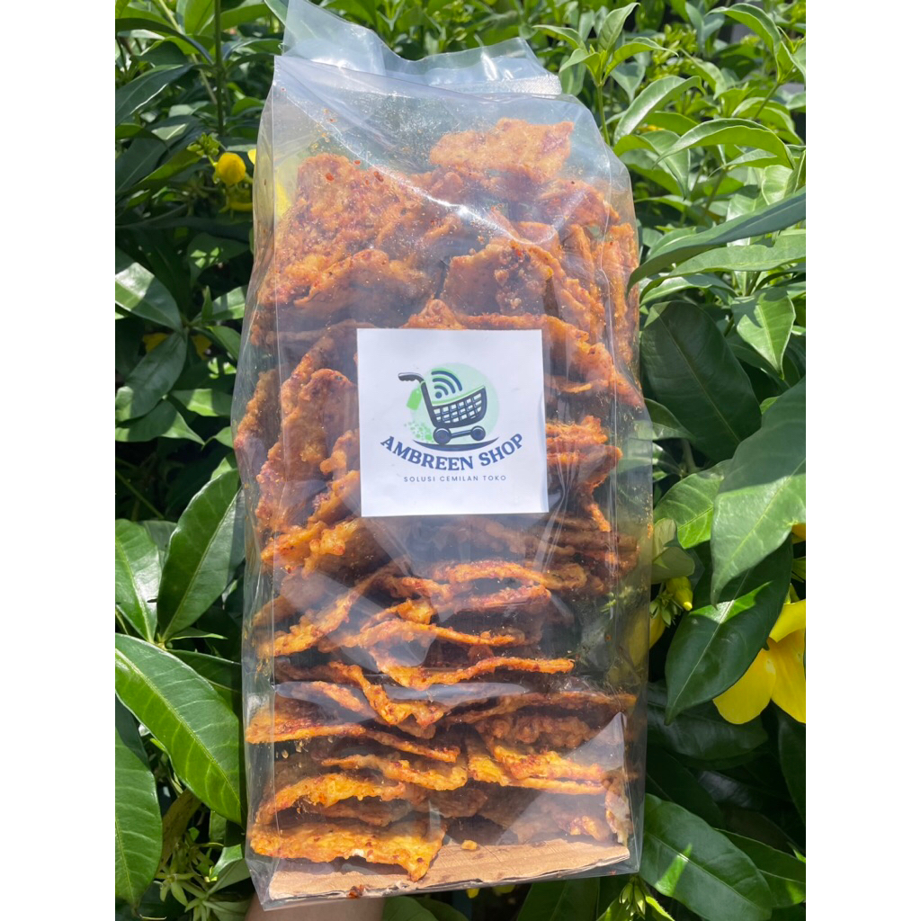 1kg kripik tempe pedas premium khas malang best seller