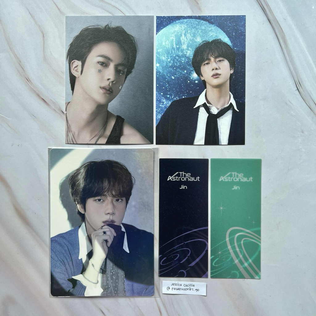 JIN THE ASTRONAUT SOLO ALBUM POB POSTCARD BOOKMARK