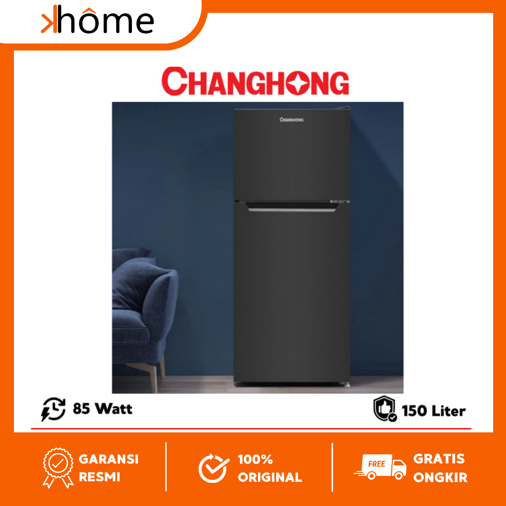 CHANGHONG Kulkas 2 Pintu 165L Low Watt Big Freezer CRF 208