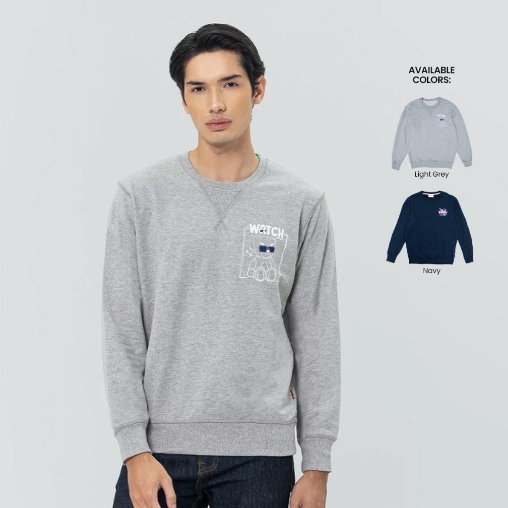 EDWIN JEANS - Sweatshirt Pria Lengan Panjang ICELAND Collection Sweater Pria