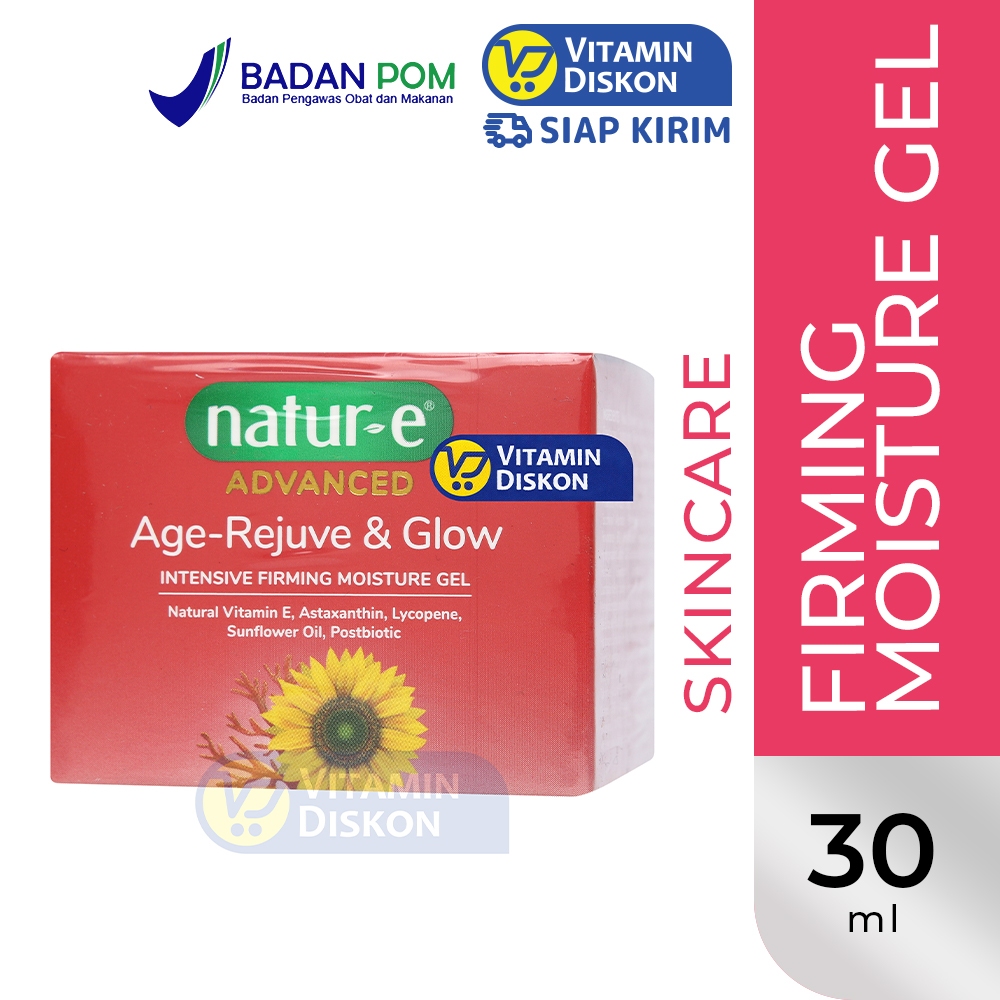 NATUR E ADVANCED AGE-REJUVE AND GLOW INTENSIVE FIRMING MOISTURE GEL - 30ML | Pelembap Wajah untuk Me