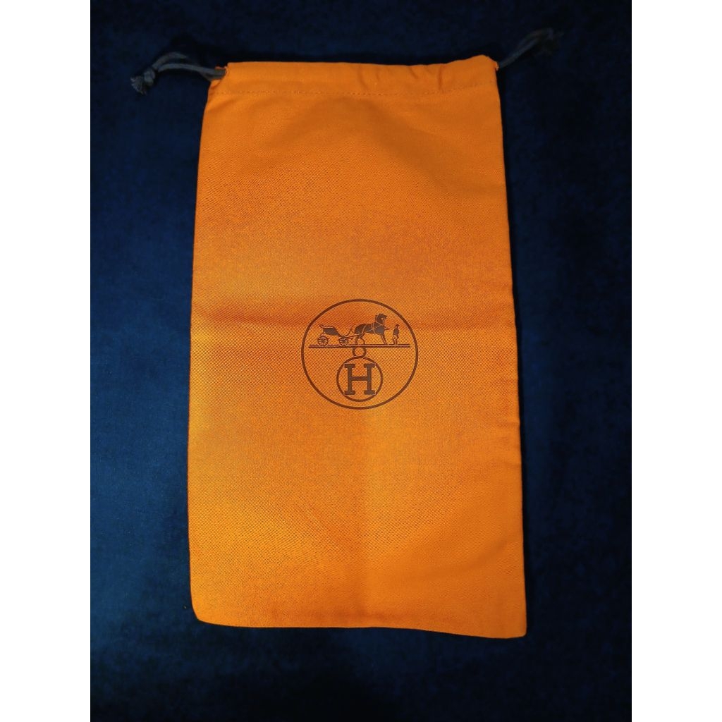 Dust Bag Hermes Original - Orange Drawstring 19 x 35 cm